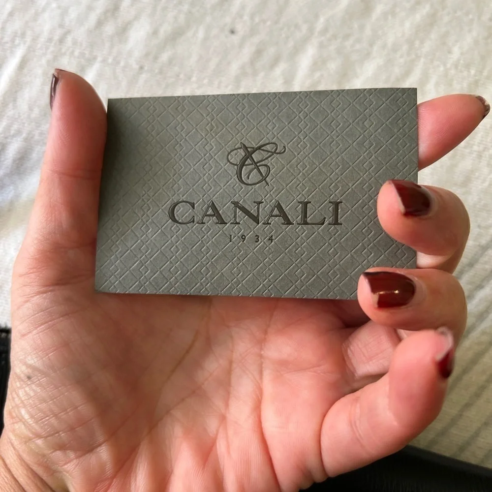 CANALI Saffiano Leather Briefcase new
